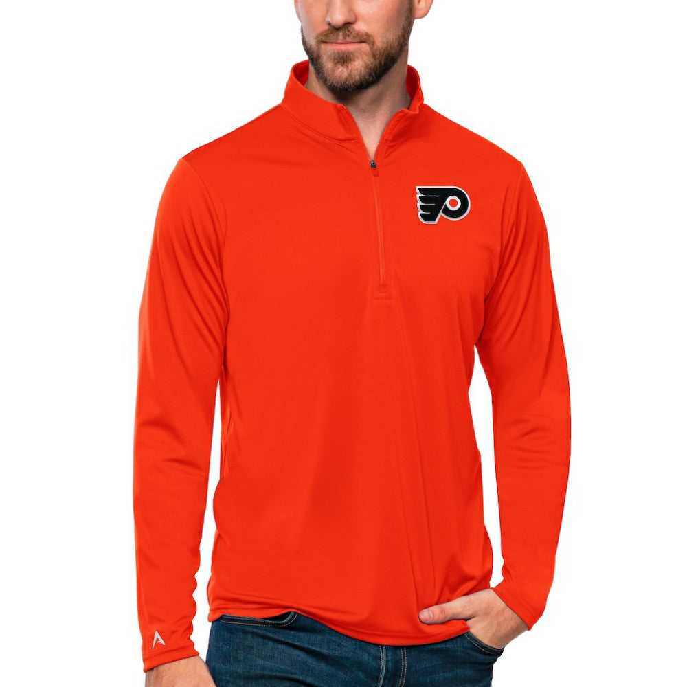 Philadelphia Flyers Antigua Tribute Quarter-Zip Pullover Top Online
