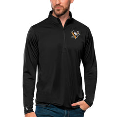 Pittsburgh Penguins Antigua Tribute Quarter-Zip Pullover Top For Sale