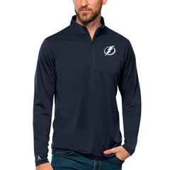 Tampa Bay Lightning Antigua Tribute Quarter-Zip Pullover Top Outlet