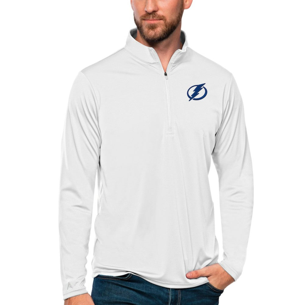 Tampa Bay Lightning Antigua Tribute Quarter-Zip Pullover Top For Sale