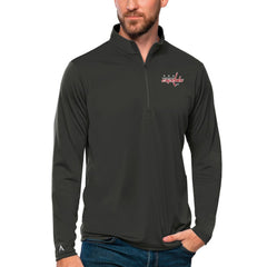 Washington Capitals Antigua Tribute Quarter-Zip Pullover Top Discount