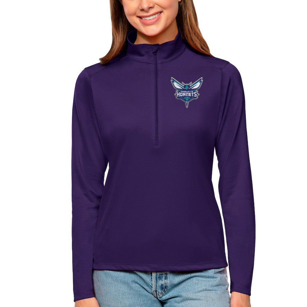 Charlotte Hornets Antigua Women's Tribute Half-Zip Top Discount