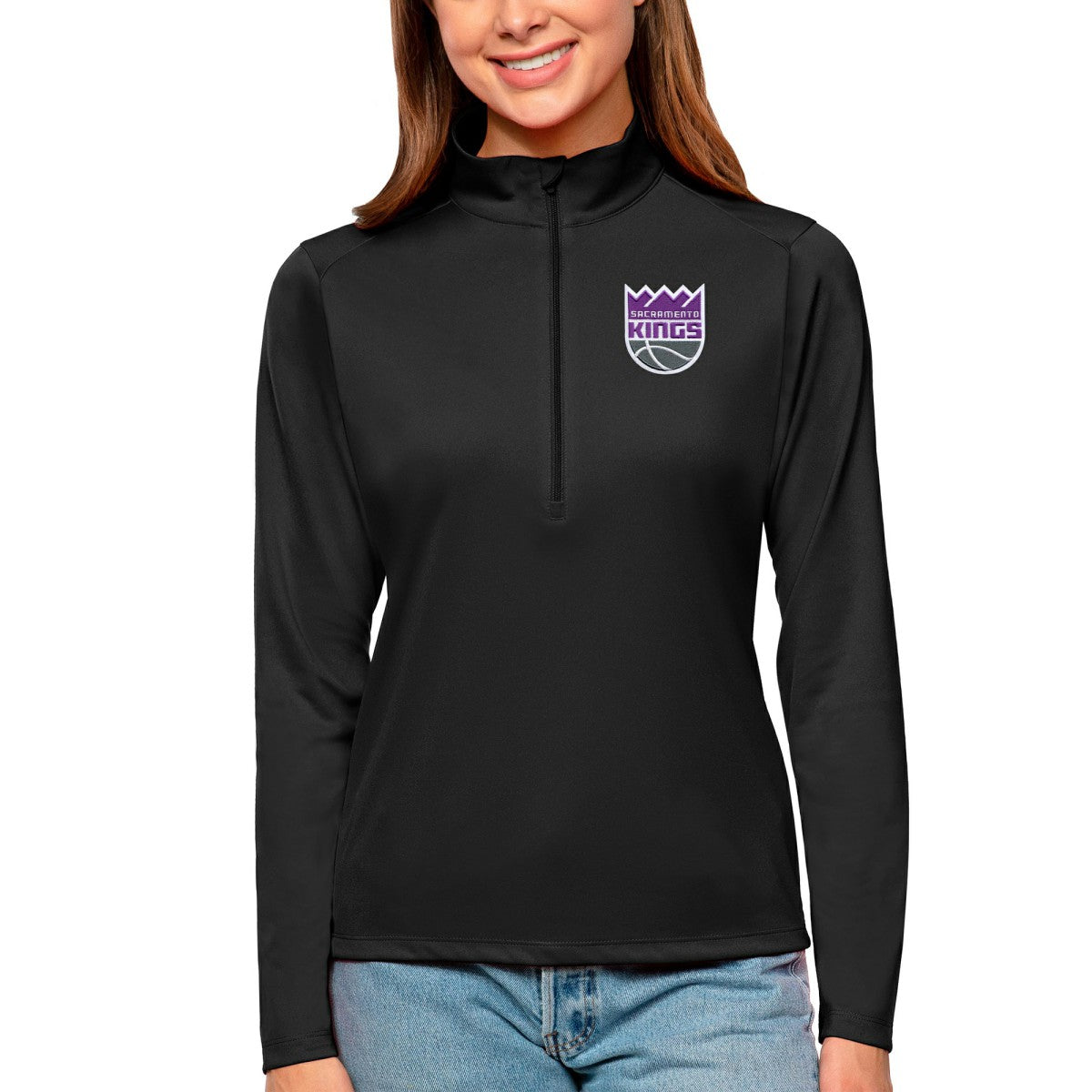 Sacramento Kings Antigua Women's Tribute Half-Zip Top Outlet