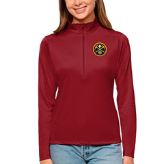 Denver Nuggets Antigua Women's Tribute Half-Zip Top sale Discount