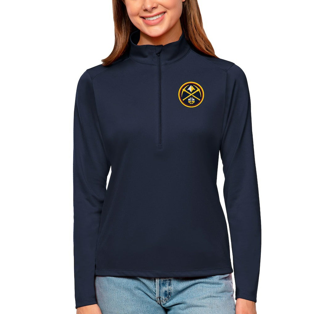 Denver Nuggets Antigua Women's Tribute Half-Zip Top sale Outlet