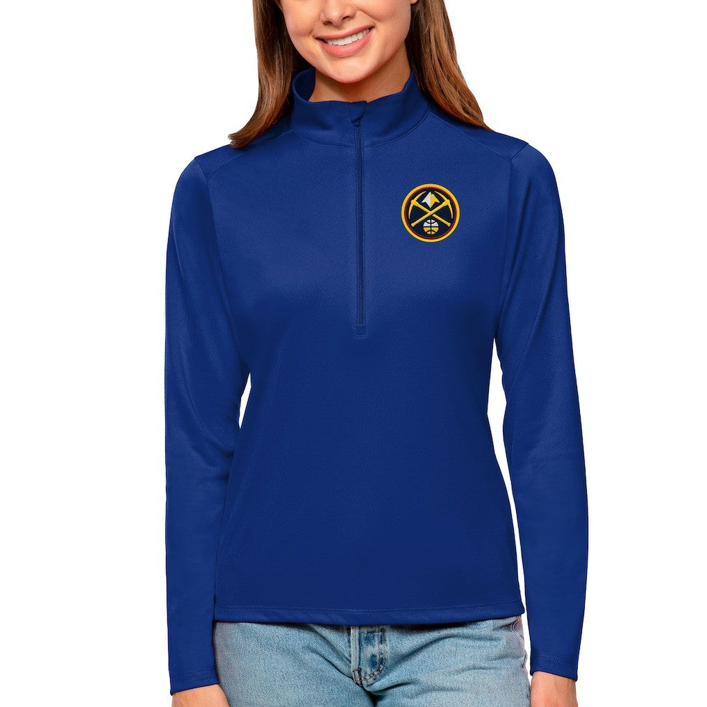 Denver Nuggets Antigua Women's Tribute Half-Zip Top sale Outlet