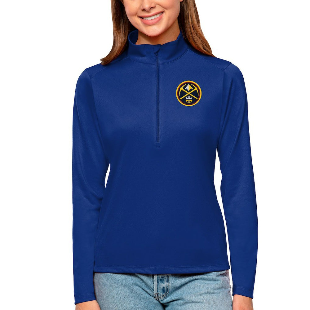 Denver Nuggets Antigua Women's Tribute Half-Zip Top sale Outlet