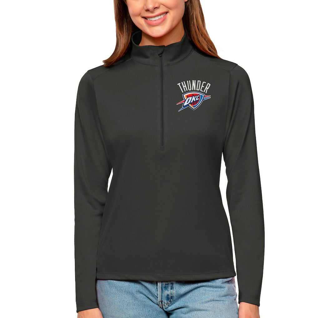 Oklahoma City Thunder Antigua Women's Tribute Half-Zip Top For Sale
