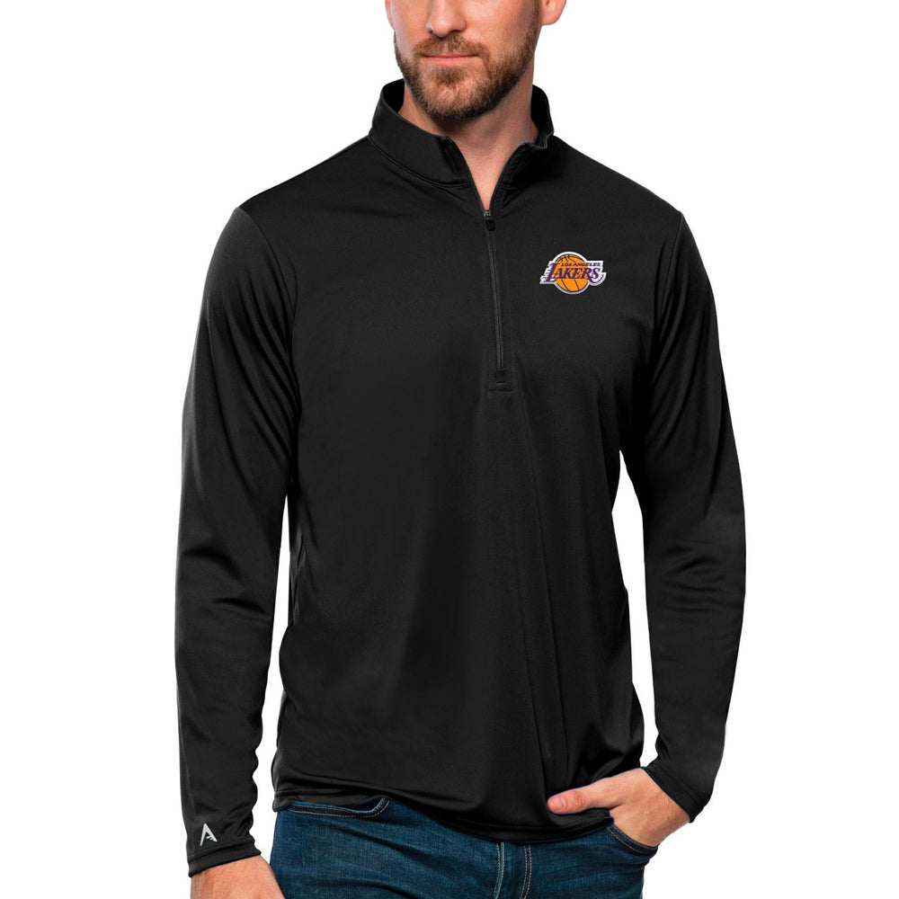 Los Angeles Lakers Antigua Tribute Quarter-Zip Pullover Top Online