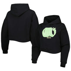 Boston Celtics Lusso Women's Layla World Tour Cropped Pullover Hoodie Discount