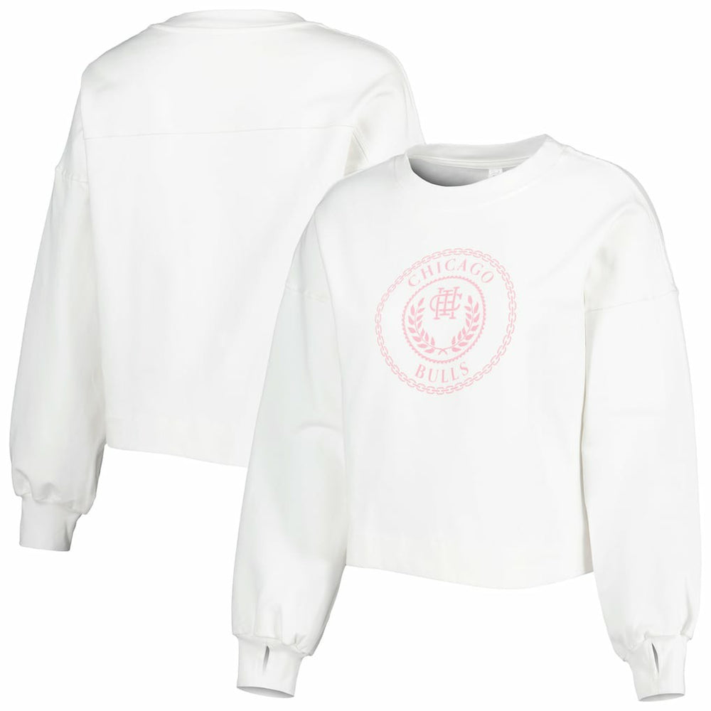 Chicago Bulls Lusso Women's Lola Ball and Chain Pullover Sweatshirt For Sale