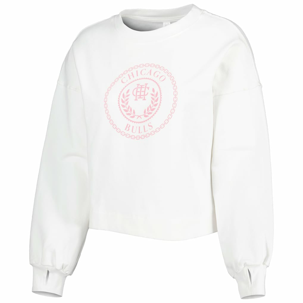 Chicago Bulls Lusso Women's Lola Ball and Chain Pullover Sweatshirt For Sale