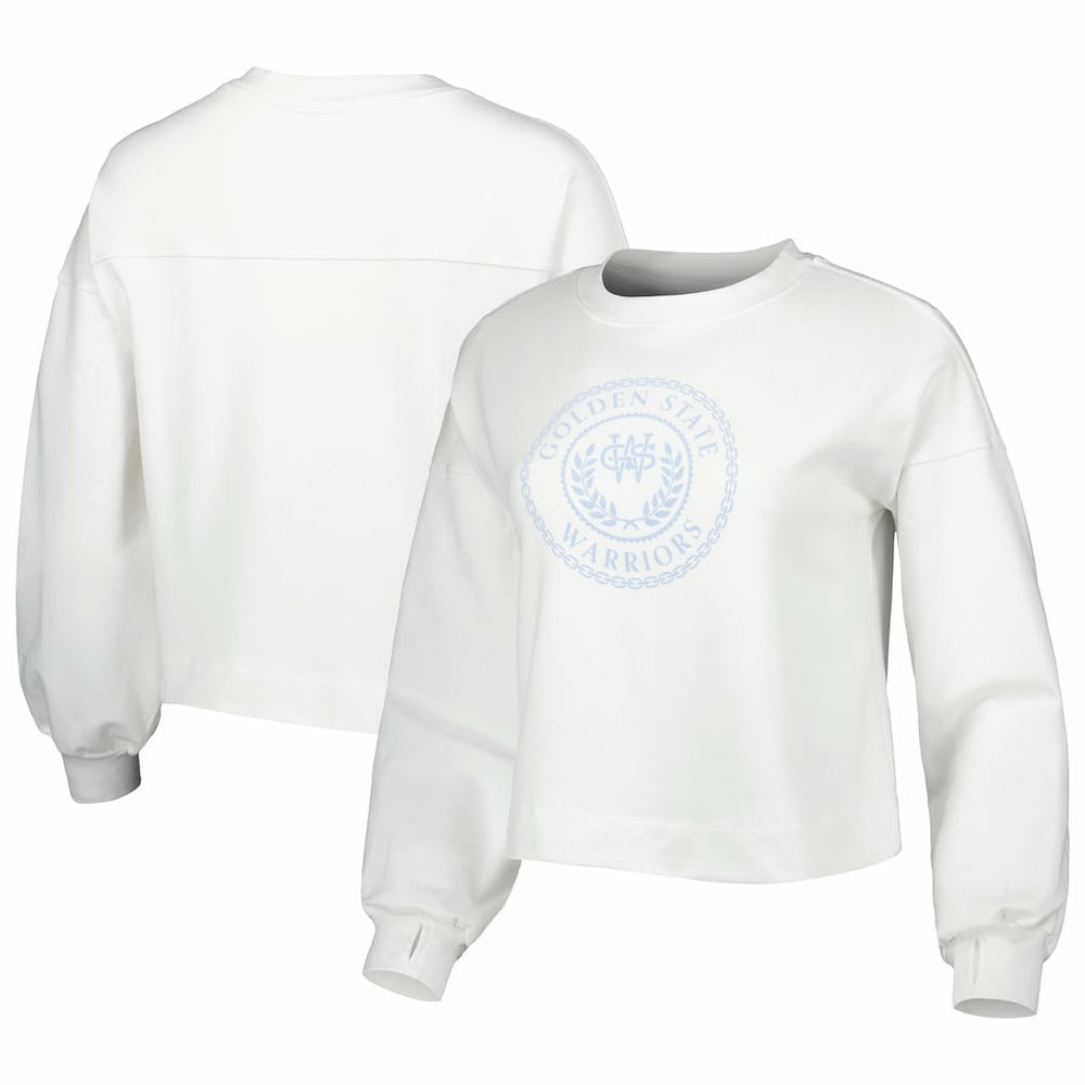 Golden State Warriors Lusso Women's Lola Ball and Chain Pullover Sweatshirt sale On Sale