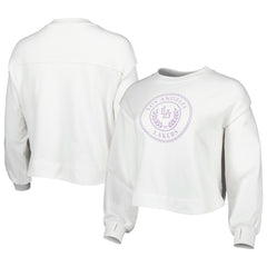 Los Angeles Lakers Lusso Women's Lola Ball and Chain Pullover Sweatshirt Outlet