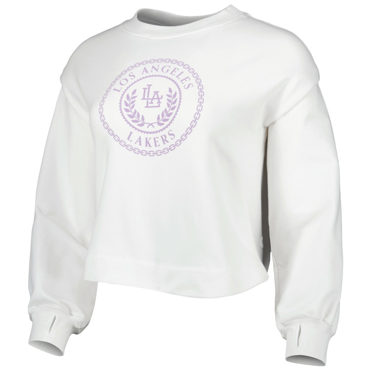Los Angeles Lakers Lusso Women's Lola Ball and Chain Pullover Sweatshirt Outlet