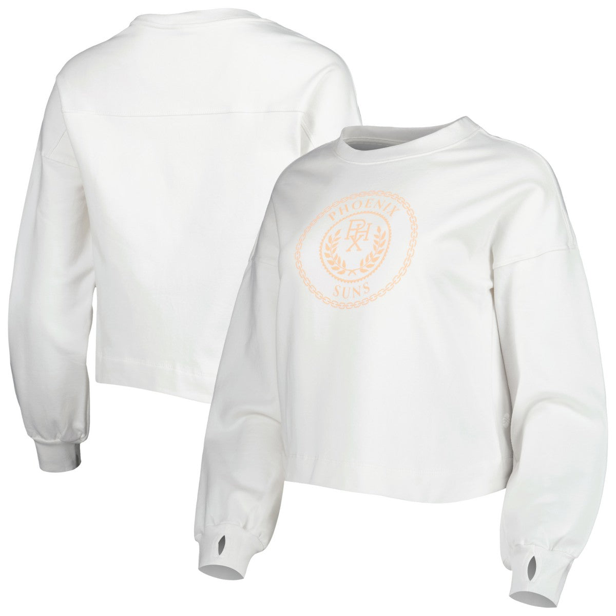 Phoenix Suns Lusso Women's Lola Ball and Chain Pullover Sweatshirt Discount