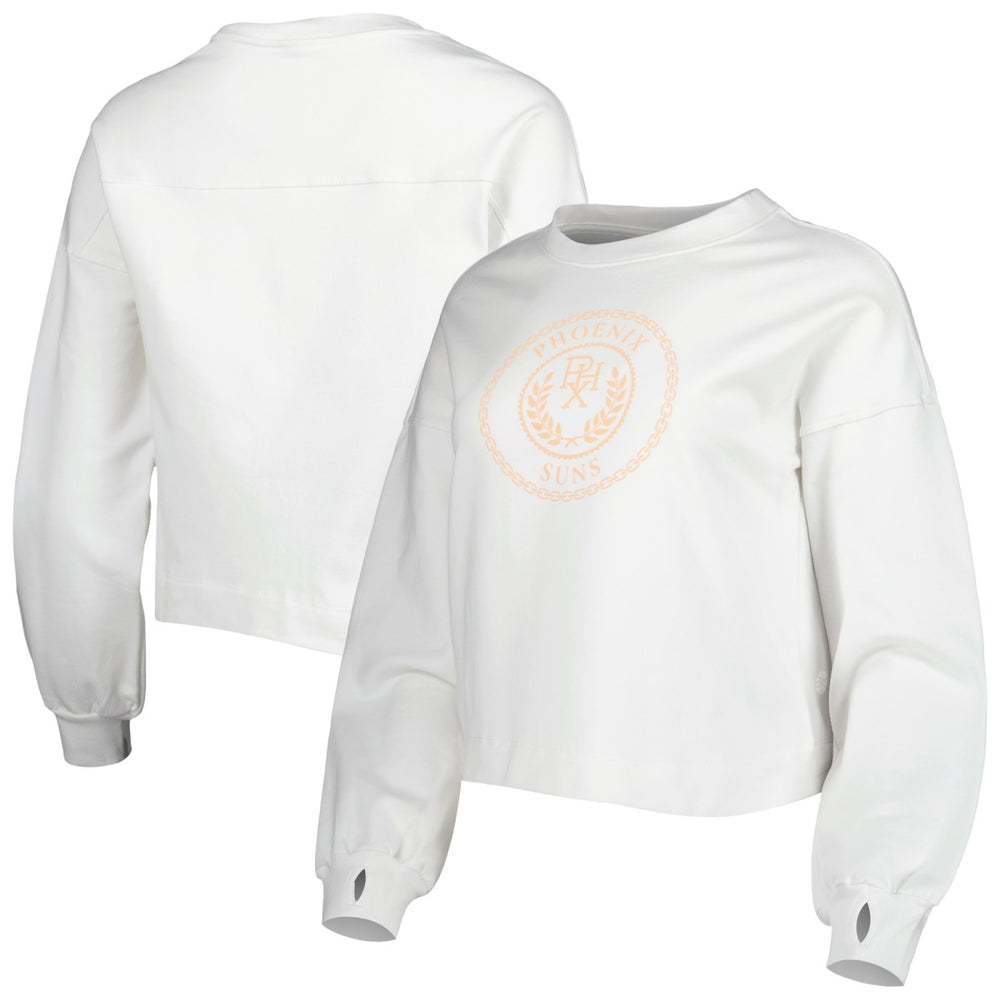 Phoenix Suns Lusso Women's Lola Ball and Chain Pullover Sweatshirt Discount