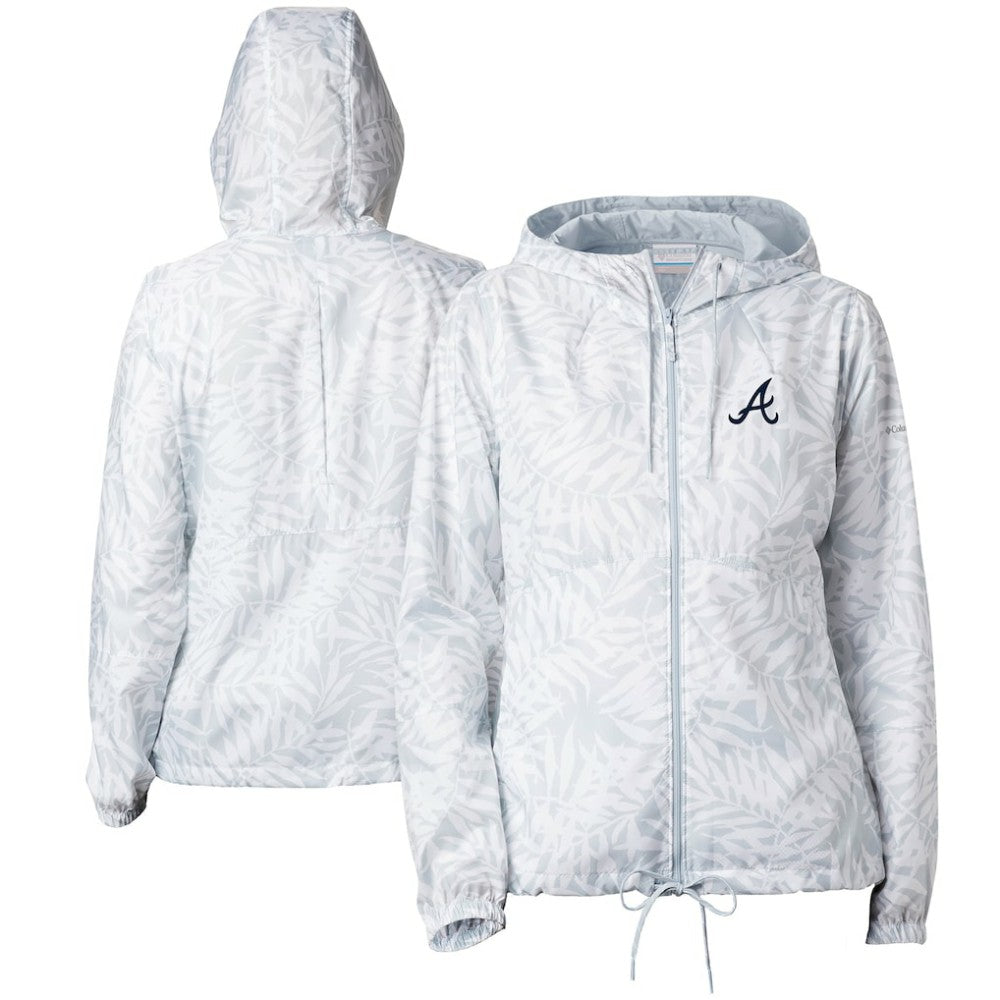 Atlanta Braves Columbia Women's Flash Forward Full-Zip Windbreaker Jacket | MLB US