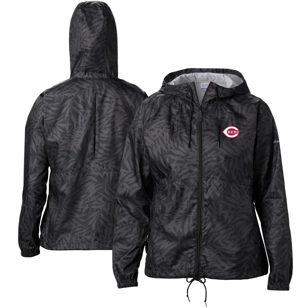 Cincinnati Reds Columbia Women's Flash Forward Full-Zip Windbreaker Jacket | MLB US