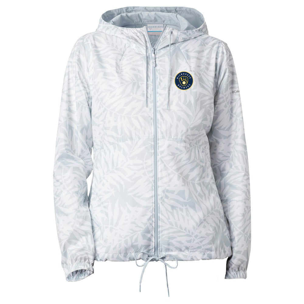 Milwaukee Brewers Columbia Women's Flash Forward Full-Zip Windbreaker Jacket | MLB New