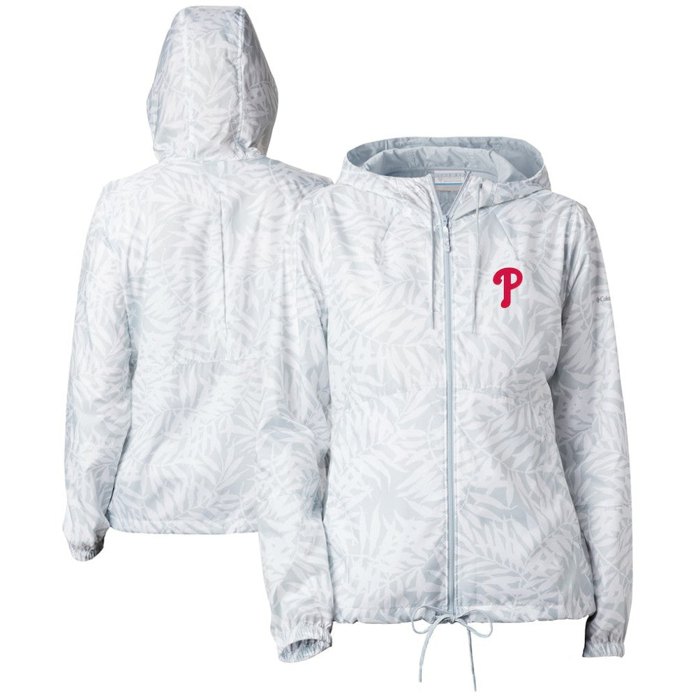Philadelphia Phillies Columbia Women's Flash Forward Full-Zip Windbreaker Jacket | MLB Near me