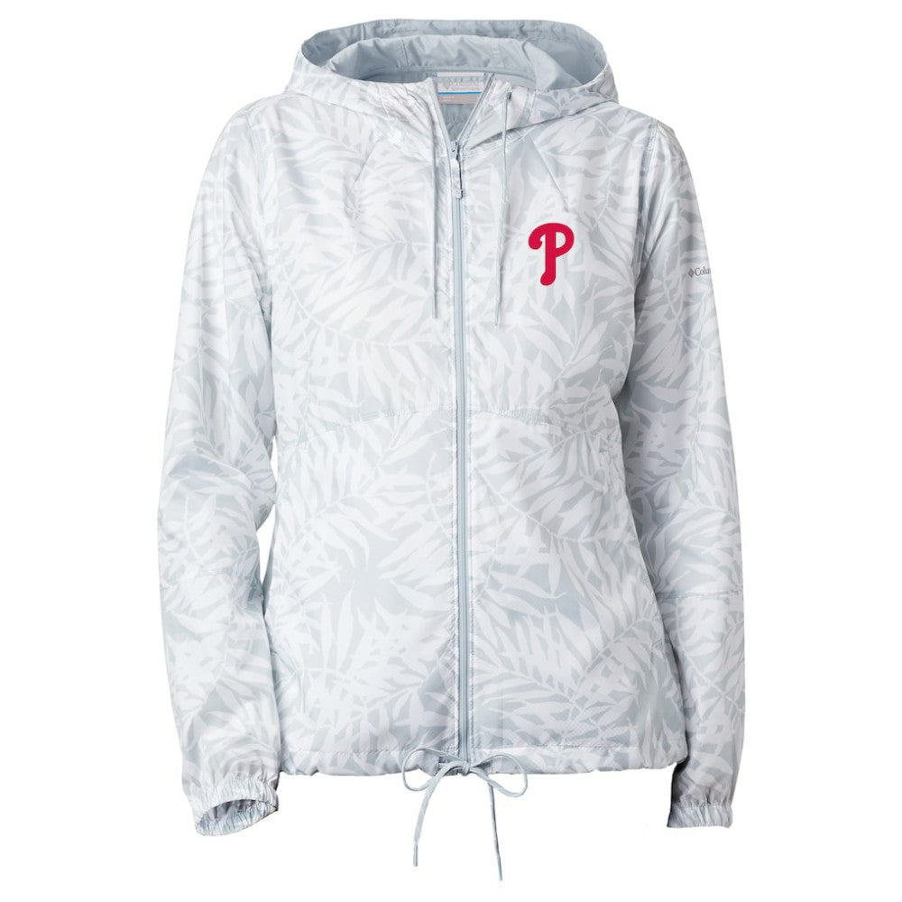 Philadelphia Phillies Columbia Women's Flash Forward Full-Zip Windbreaker Jacket | MLB Near me