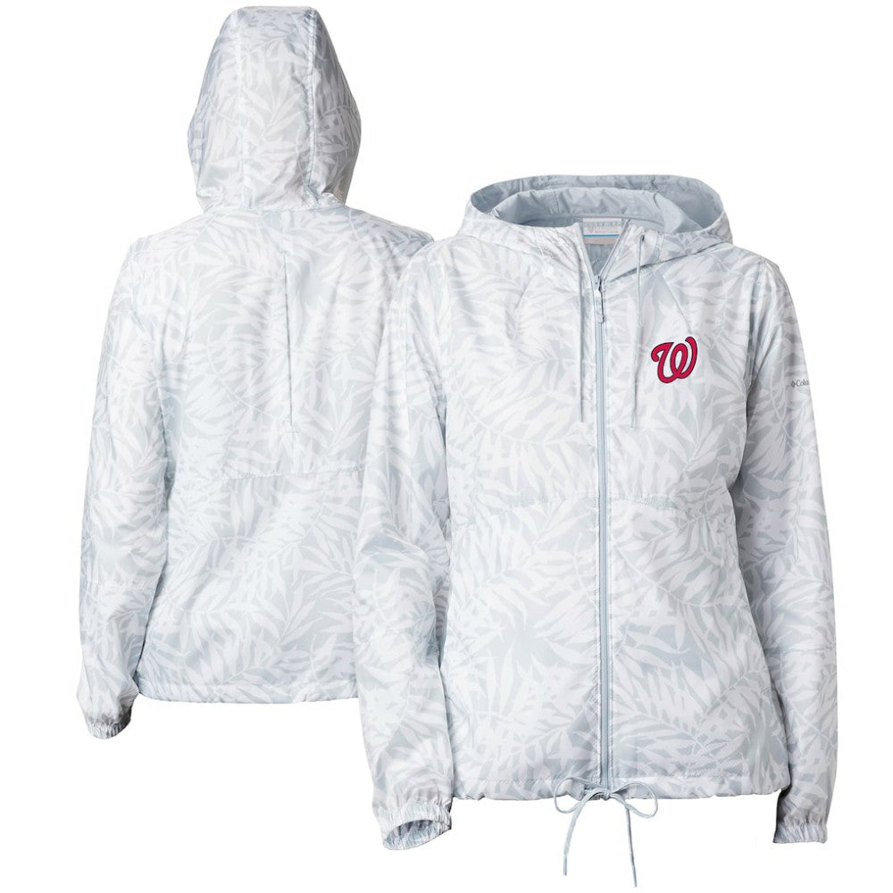 Washington Nationals Columbia Women's Flash Forward Full-Zip Windbreaker Jacket | MLB Discount