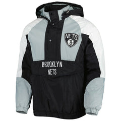 Brooklyn Nets Starter Body Check Raglan Hoodie Half-Zip Jacket For Sale