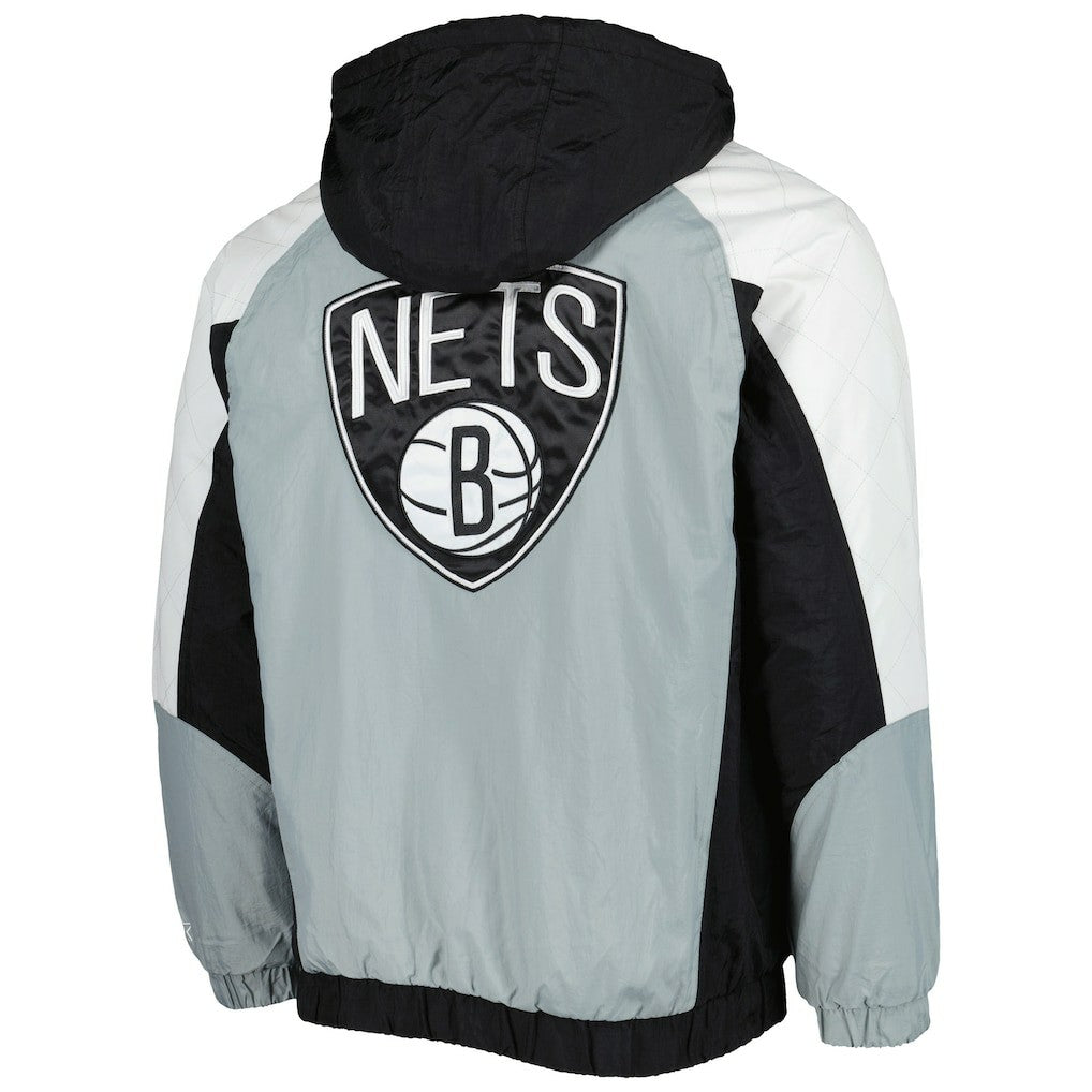 Brooklyn Nets Starter Body Check Raglan Hoodie Half-Zip Jacket For Sale