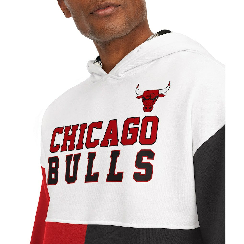 Chicago Bulls Tommy Jeans Andrew Split Pullover Hoodie New
