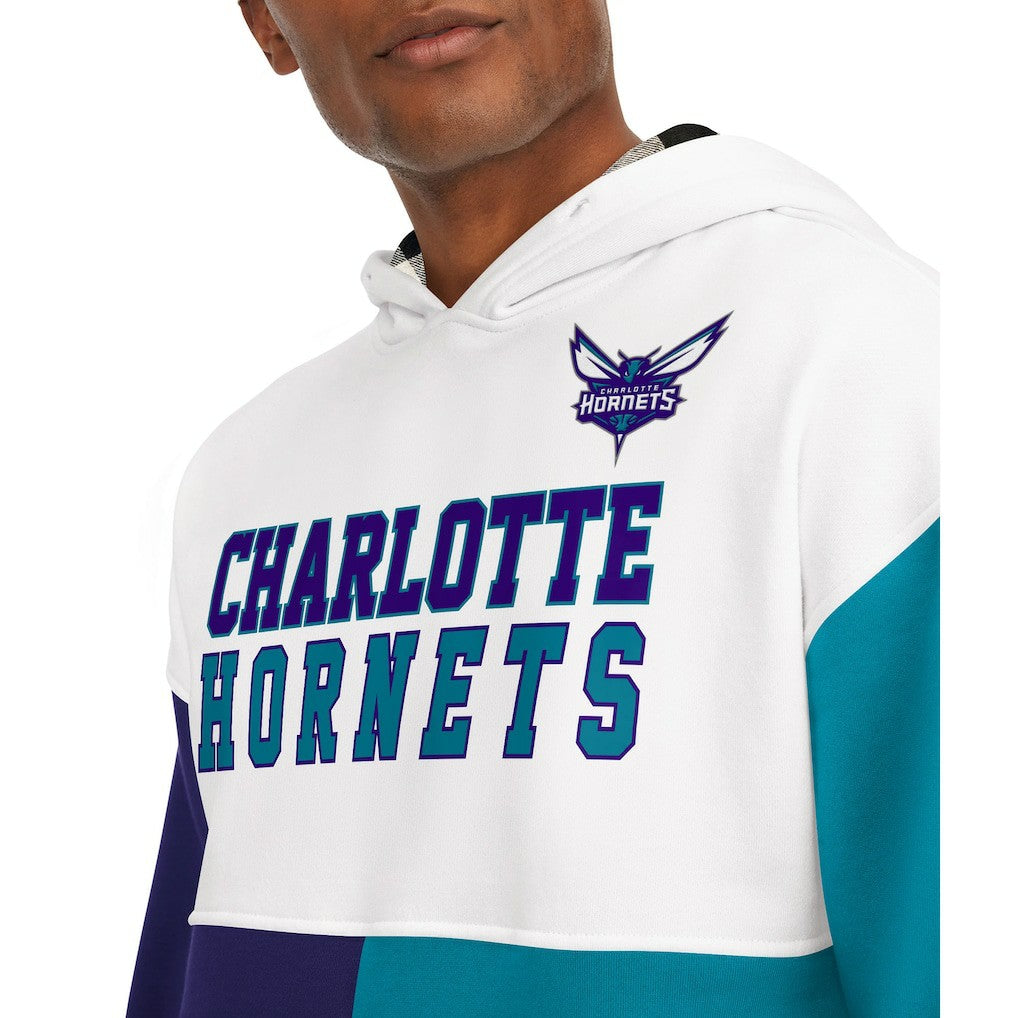 Charlotte Hornets Tommy Jeans Andrew Split Pullover Hoodie New
