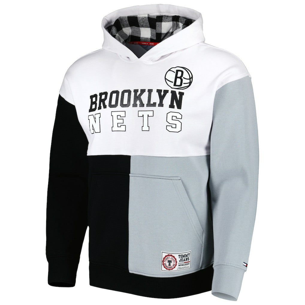 Brooklyn Nets Tommy Jeans Andrew Split Pullover Hoodie On Sale