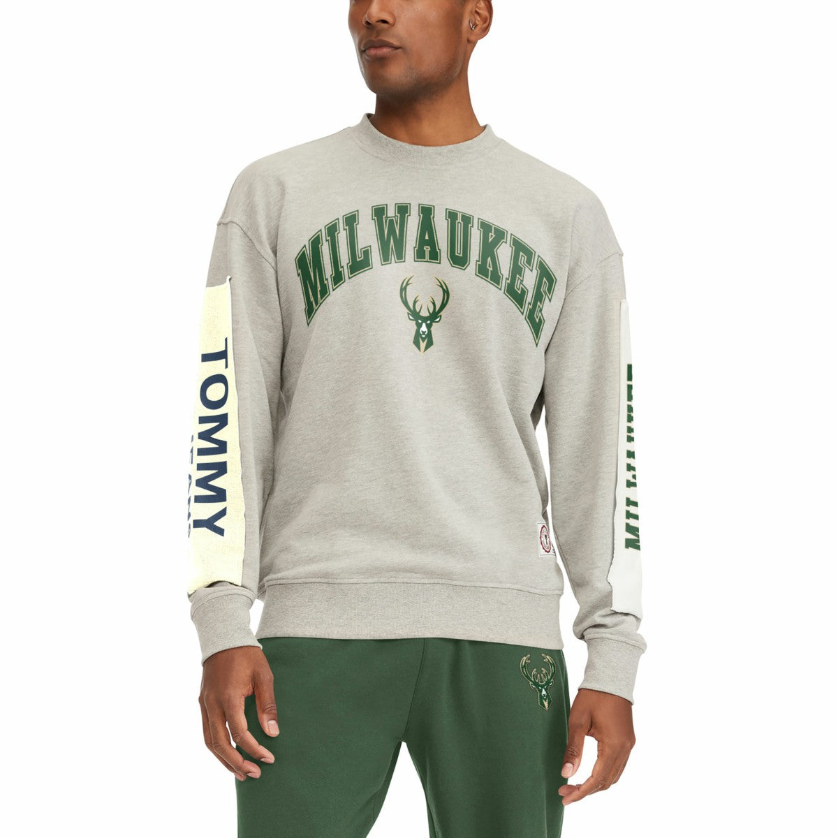 Milwaukee Bucks Tommy Jeans James Patch Pullover Sweatshirt Online