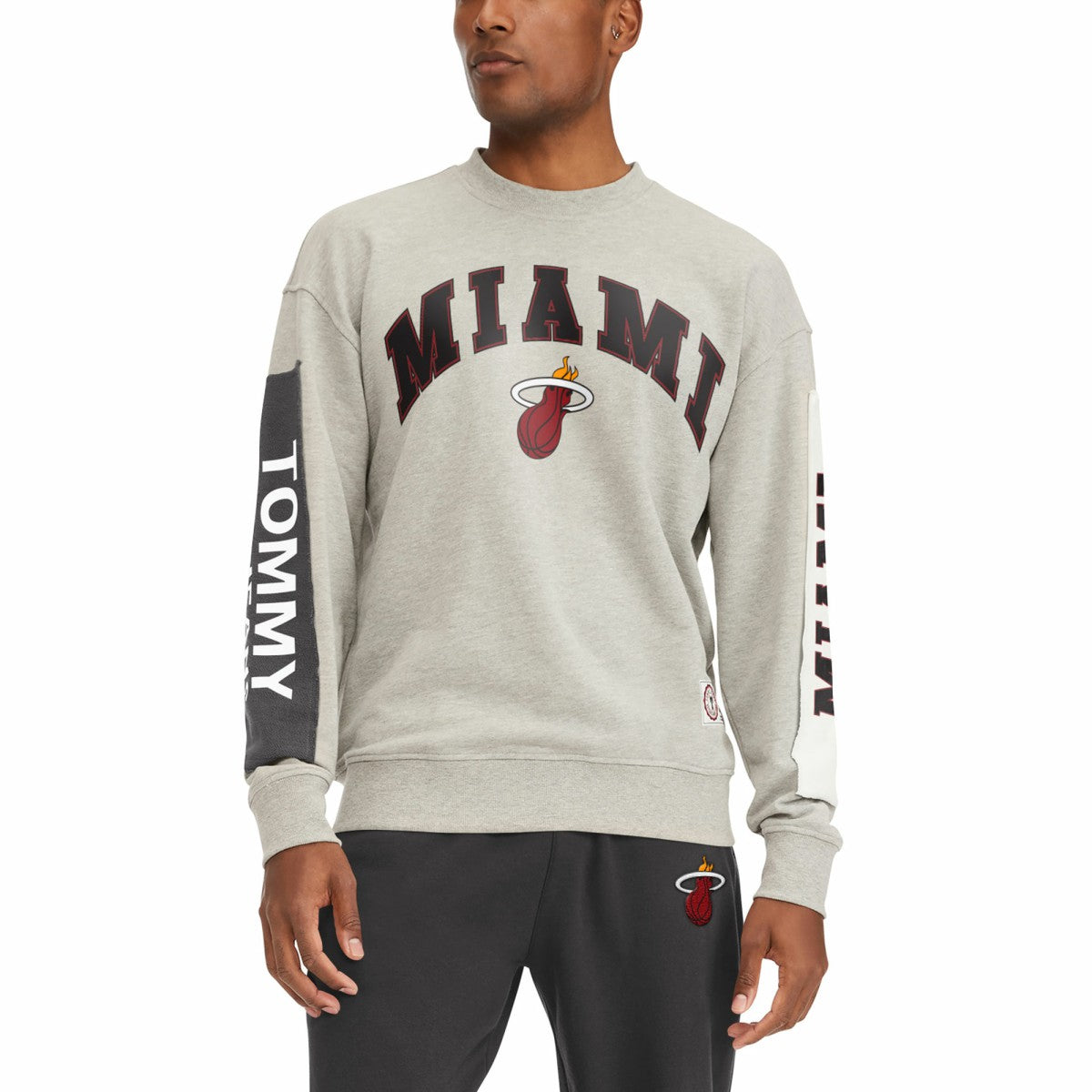 Miami Heat Tommy Jeans James Patch Pullover Sweatshirt Discount