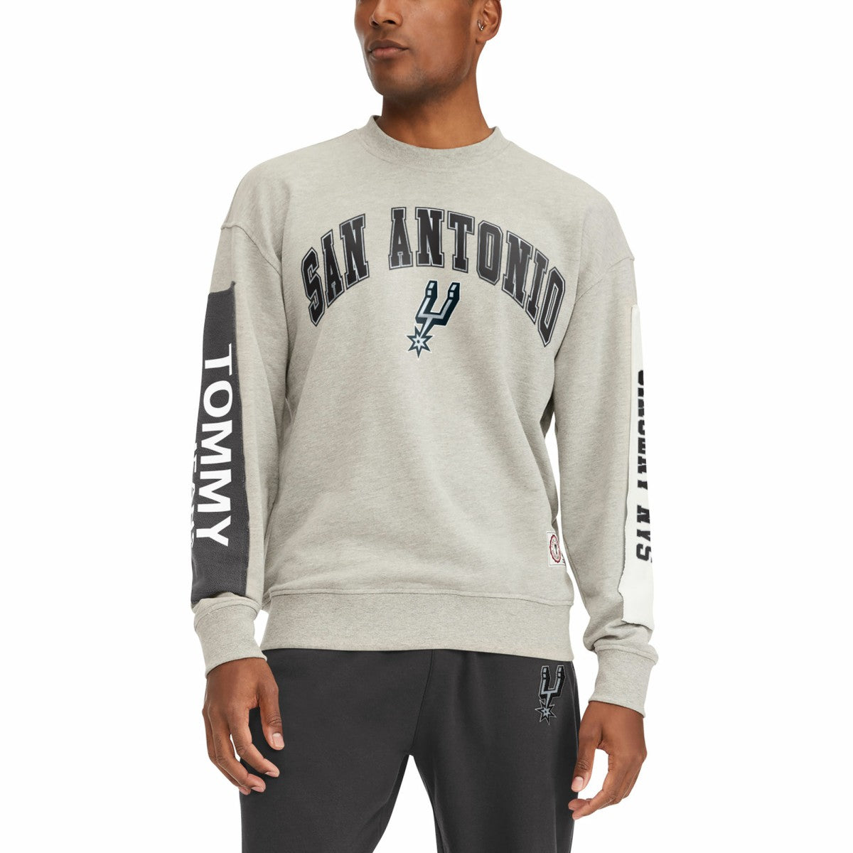 San Antonio Spurs Tommy Jeans James Patch Pullover Sweatshirt New