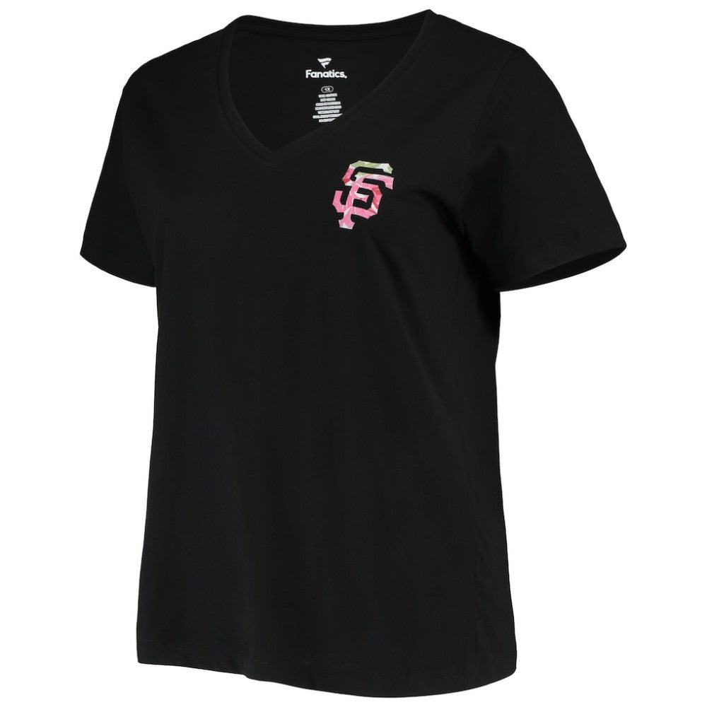 San Francisco Giants Women's Plus Size #1 Mom 2-Hit V-Neck T-Shirt | MLB Sale