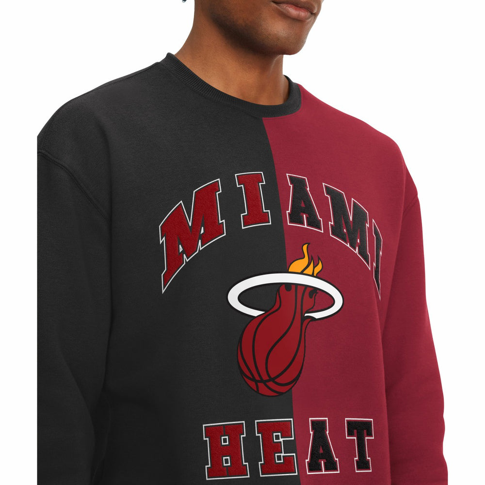 Miami Heat Tommy Jeans Keith Split Pullover Sweatshirt On Sale