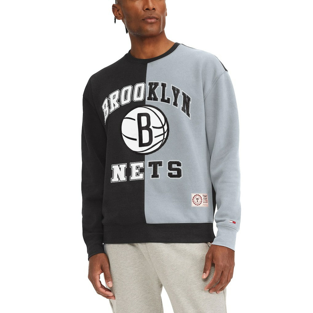 Brooklyn Nets Tommy Jeans Keith Split Pullover Sweatshirt For Sale