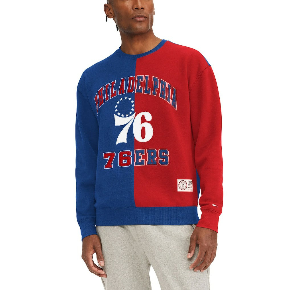 Philadelphia 76ers Tommy Jeans Keith Split Pullover Sweatshirt Discount