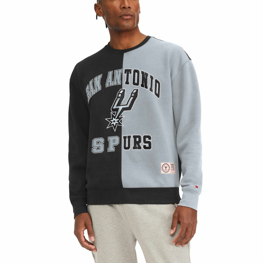 San Antonio Spurs Tommy Jeans Keith Split Pullover Sweatshirt On Sale