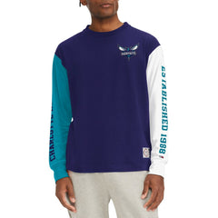 Charlotte Hornets Tommy Jeans Richie Color Block Long Sleeve T-Shirt New