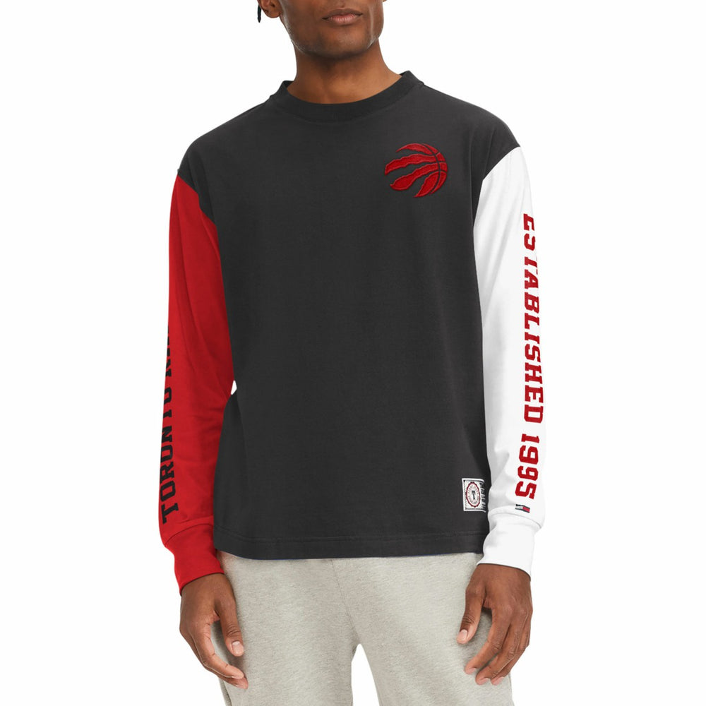 Toronto Raptors Tommy Jeans Richie Color Block Long Sleeve T-Shirt For Sale