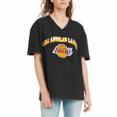 Los Angeles Lakers Tommy Jeans Women's Ashley V-Neck T-Shirt On Sale