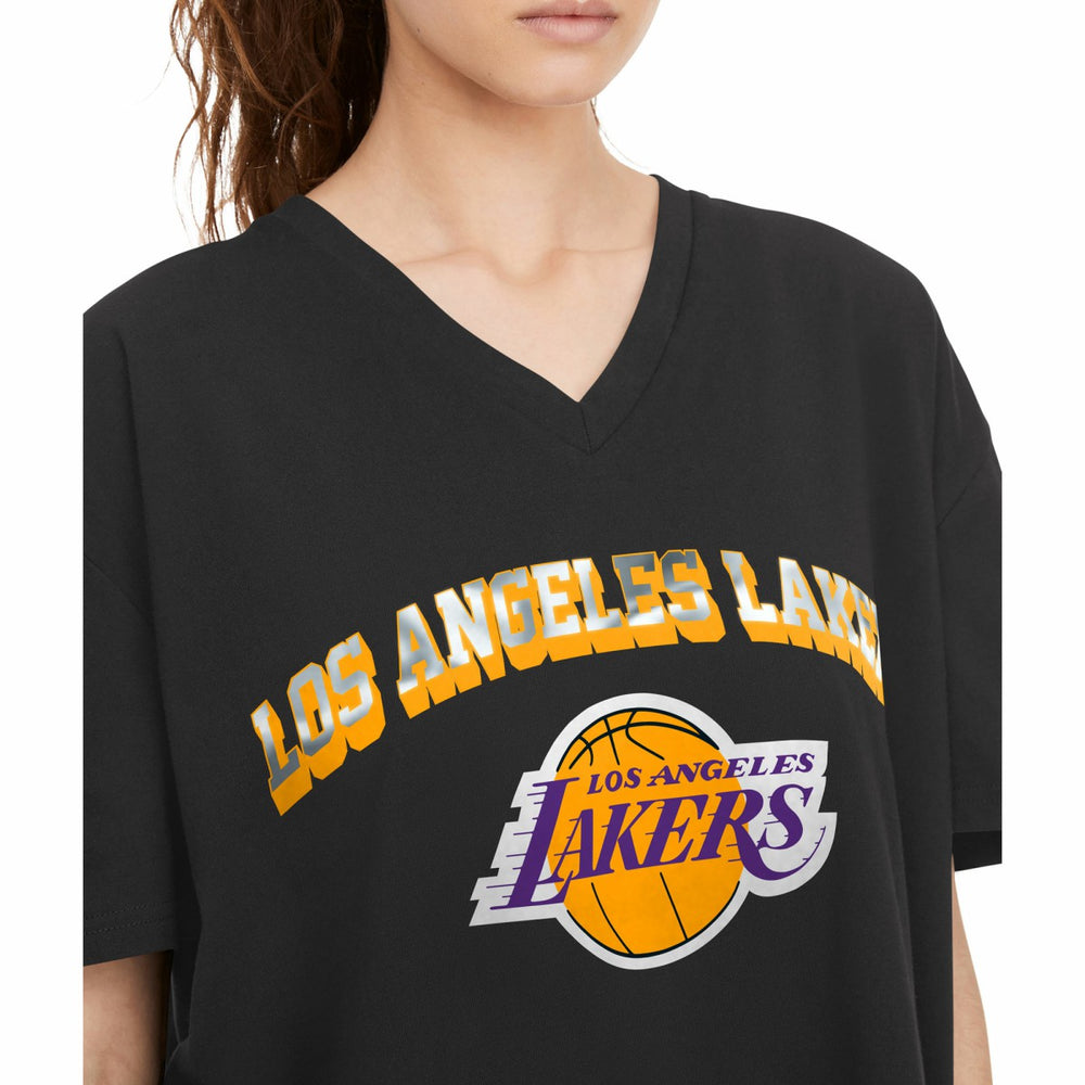 Los Angeles Lakers Tommy Jeans Women's Ashley V-Neck T-Shirt On Sale