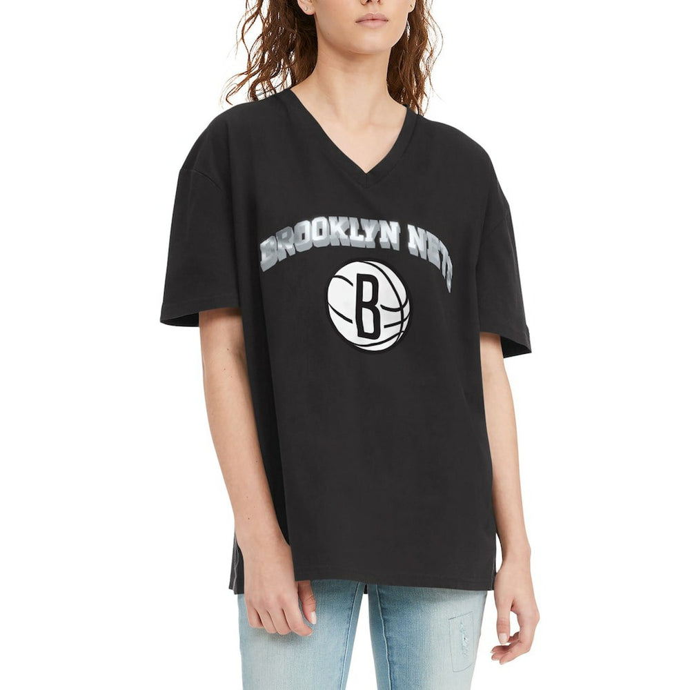 Brooklyn Nets Tommy Jeans Women's Ashley V-Neck T-Shirt Discount