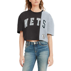 Brooklyn Nets Tommy Jeans Women's Betsy Relaxed Crop T-Shirt Outlet