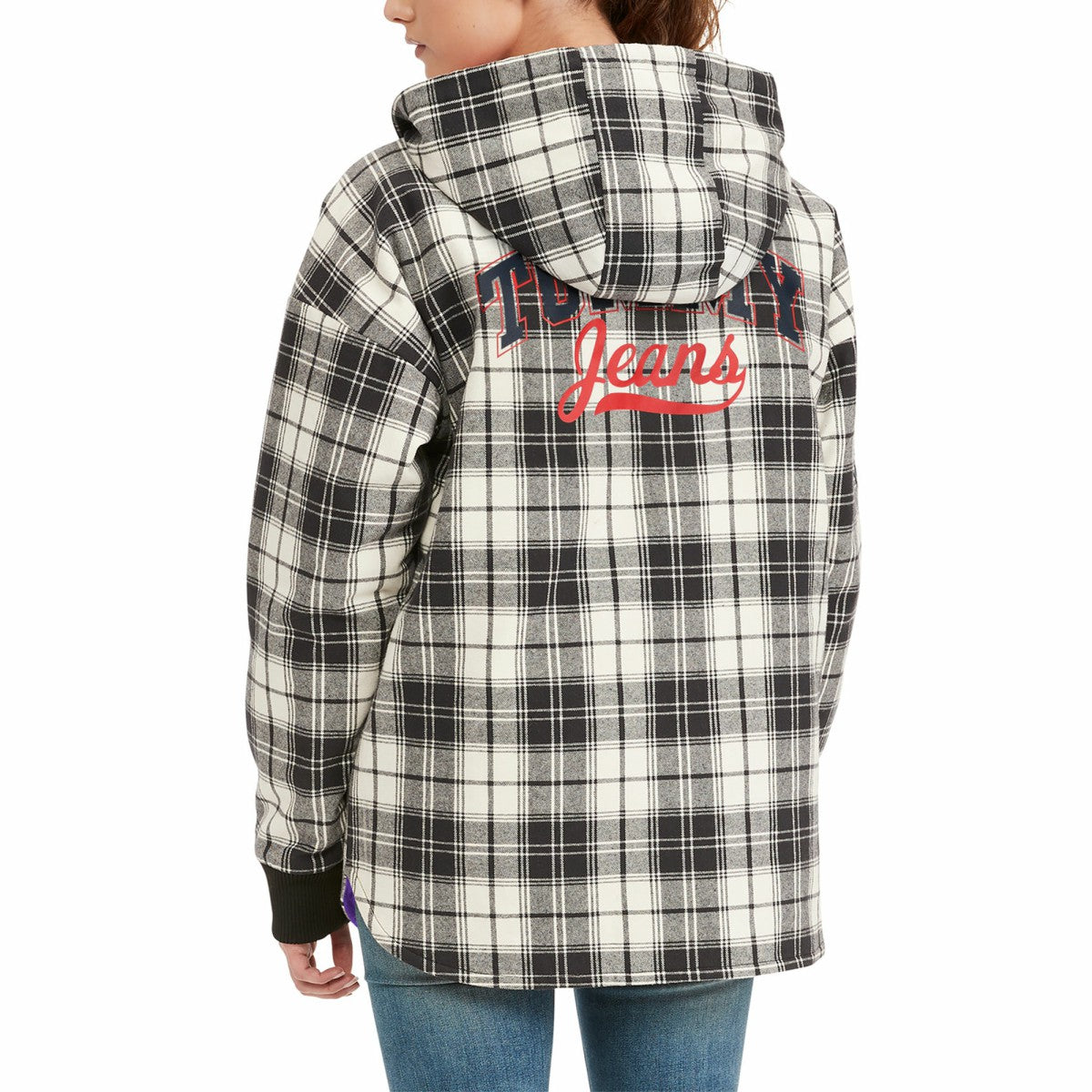 Los Angeles Lakers Tommy Jeans Women's Molly Flannel Full-Zip Hoodie On Sale