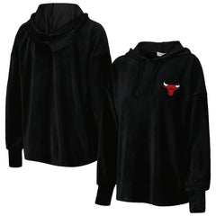 Chicago Bulls Touch Women's End Line Velour Pullover Hoodie sale Discount