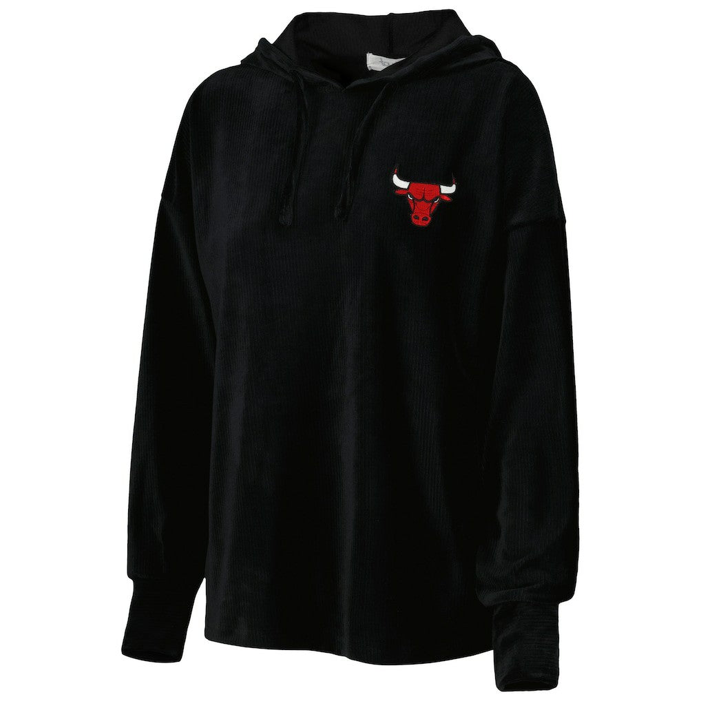 Chicago Bulls Touch Women's End Line Velour Pullover Hoodie sale Discount