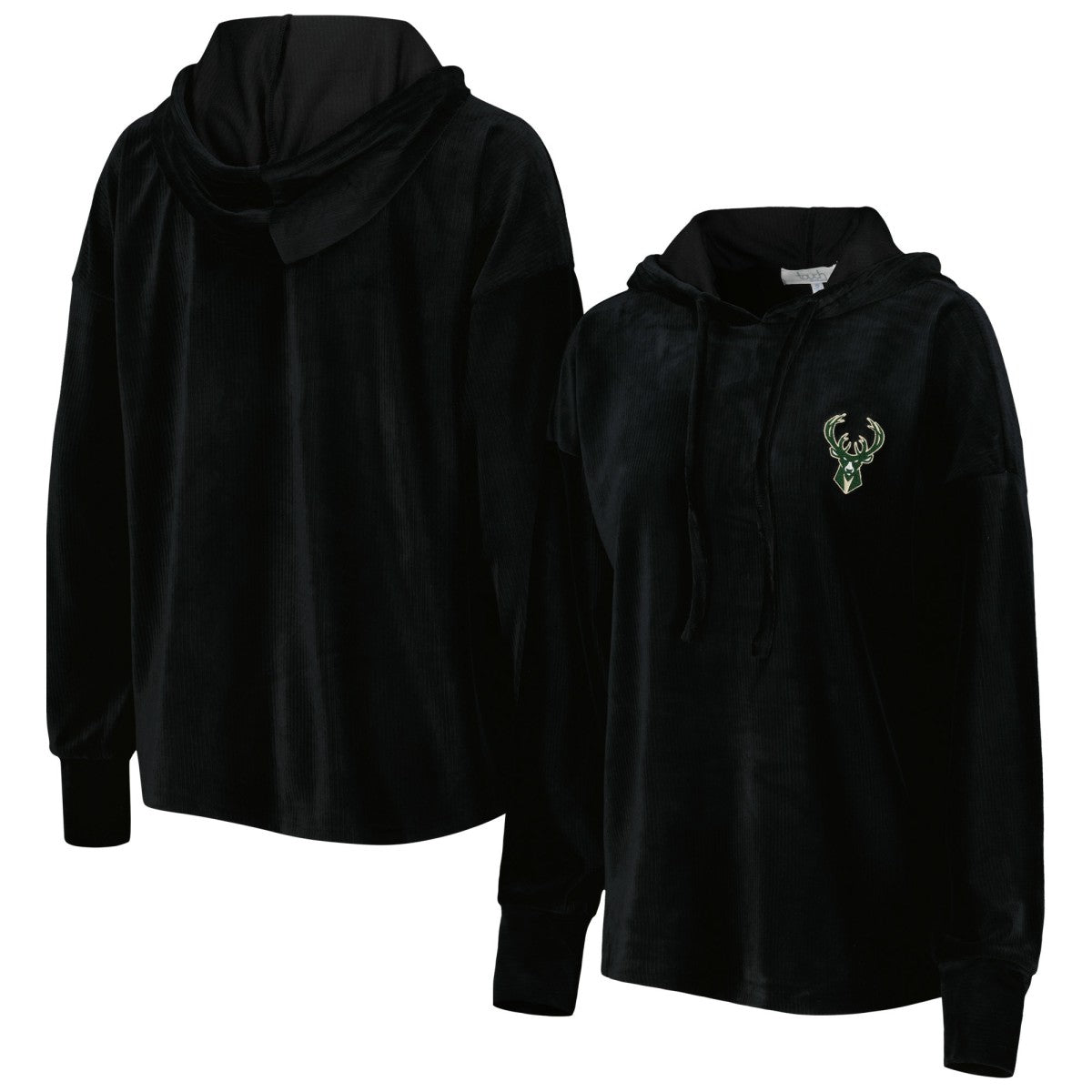 Milwaukee Bucks Touch Women's End Line Velour Pullover Hoodie Online